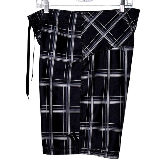 HURLEY PLAID‎ WINDOWPANE UNLINED BOARD SHORTS MENS 33 - Picture 4 of 7
